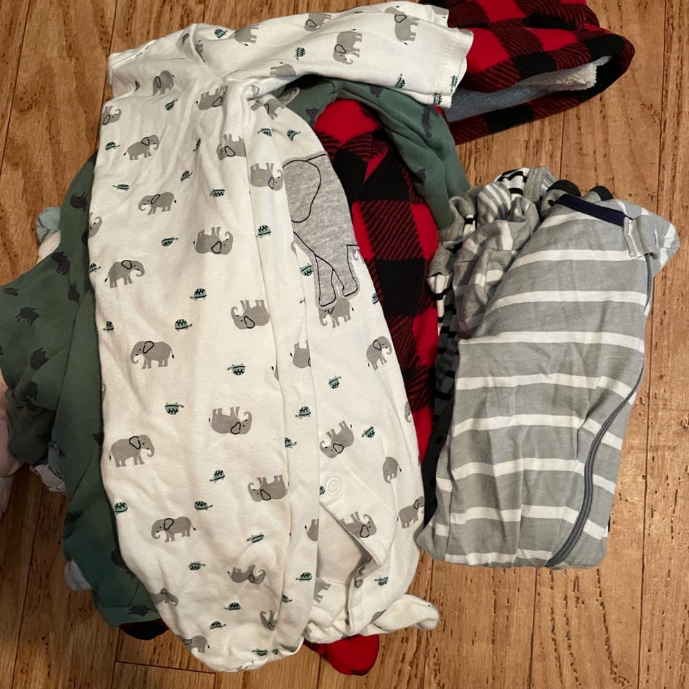 Boys long onesies bundle lot